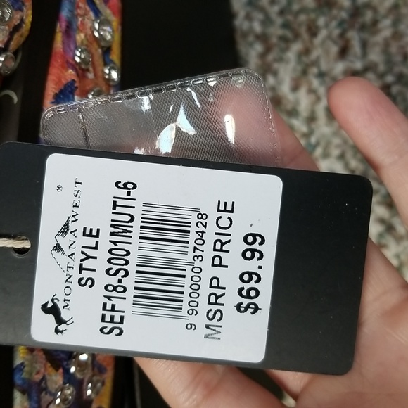 New Montana West Flip Flops Running Horses Multi Western Aztec Wedge Sandals - Picture 8 of 9